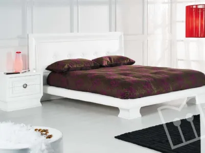 Letto cornice imbottito fisso con cipolle 2 piazze