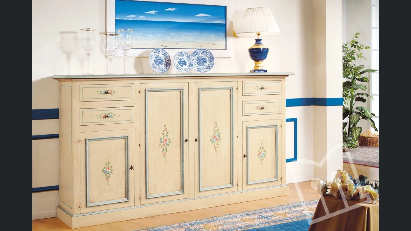 Credenza con decori